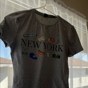 Gray New York Graphic T-Shirt